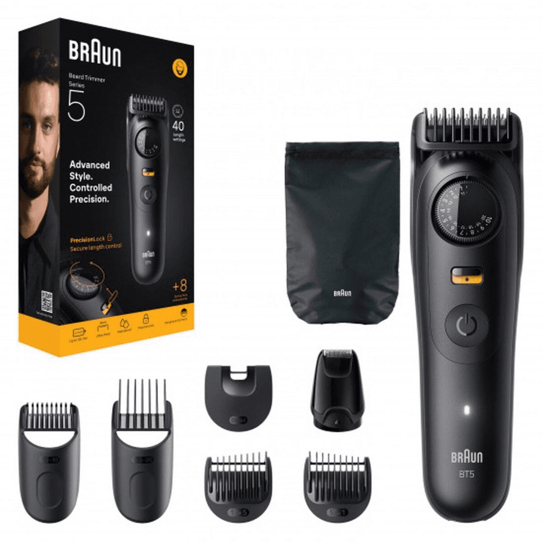 Braun BeardTrimmer 5 BT5560 zastrihávač fúzov Batérie 40 2 cm Suché a mokré holenie Čierna