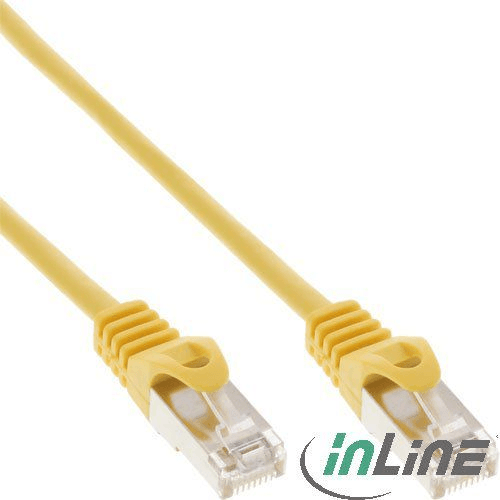 InLine 72511Y sieťový kábel Žltá 1 m Cat5e SF/UTP (S-FTP)