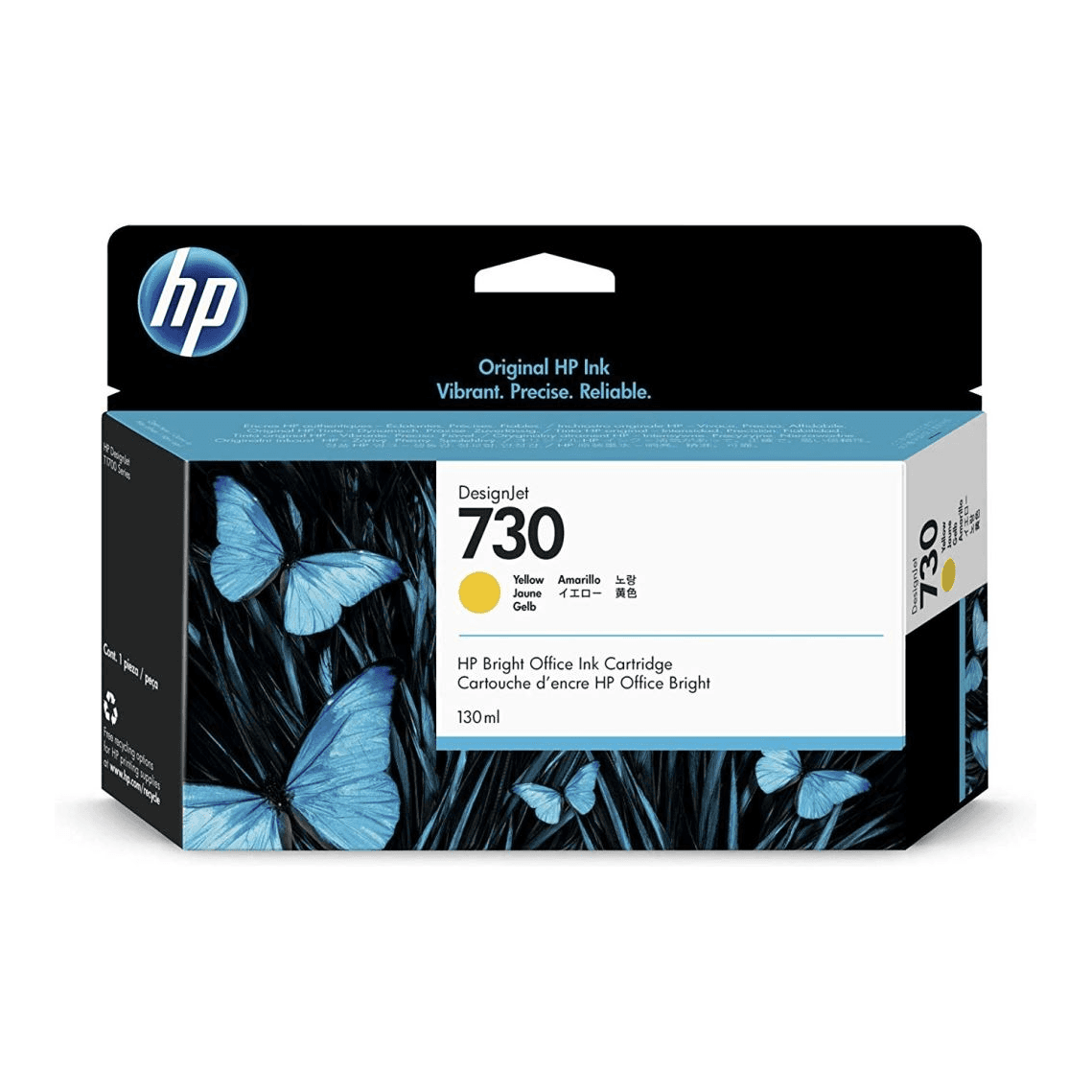 HP 730 130-ml Yellow DesignJet Ink Cartridge atramentová náplň 1 kusov Originál Štandardná výťažnosť Žltá