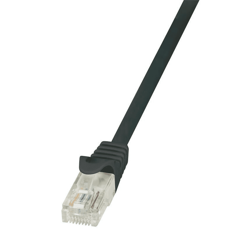 Patchcord LogiLink CP2013U CAT.6 U/UTP 0,25 m, čierny