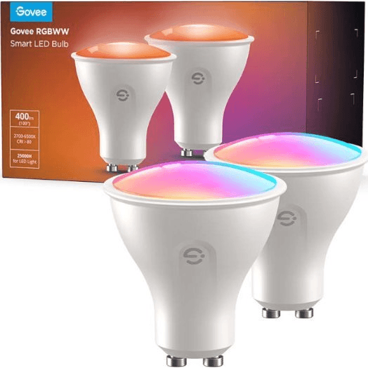 Žiarovka GU10 RGBW Govee B600D, 2 kusy v balení, Wi-Fi a Bluetooth