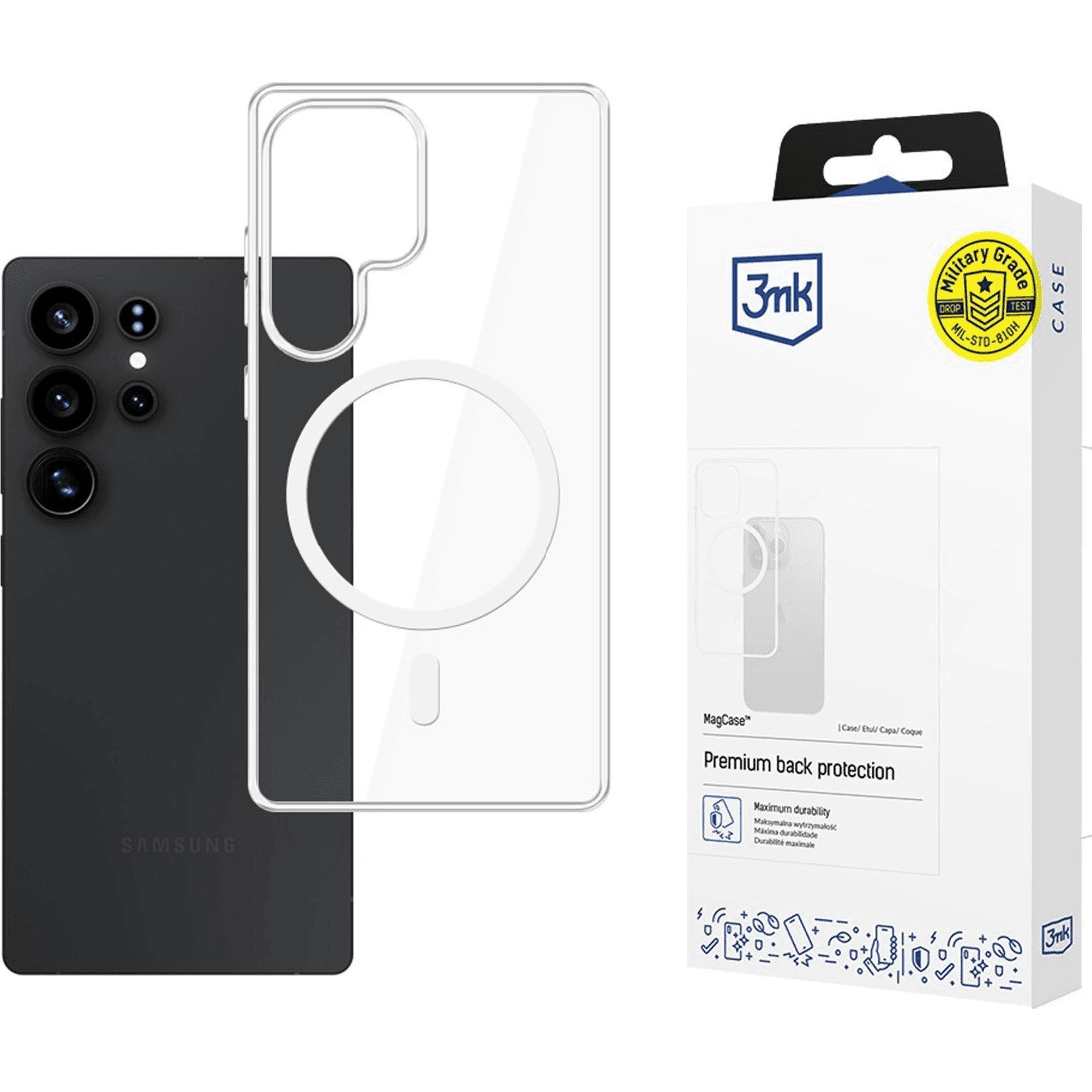 Kryt 3mk pre Samsung Galaxy S25 Ultra priehľadný