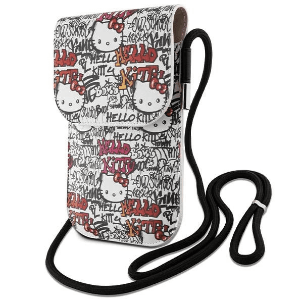 Kabelka na krk Telefón, Hello Kitty puzdro vsuvka Poštárka