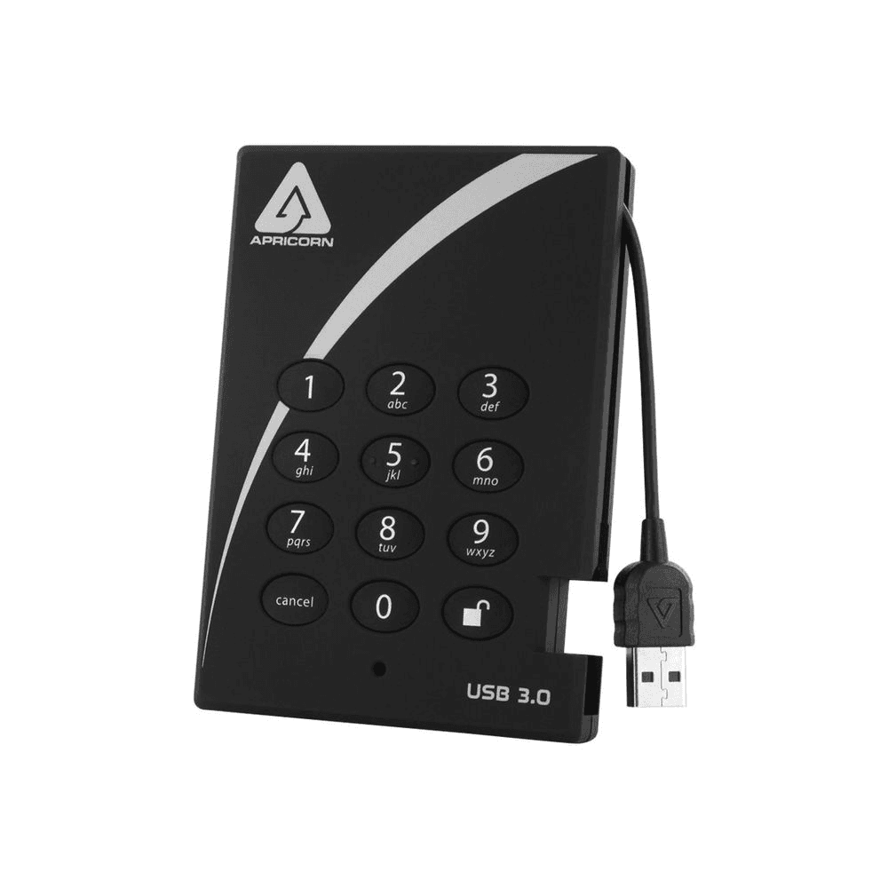 Šifrovaný pevný disk Apricorn HDD USB 3.0 o poje