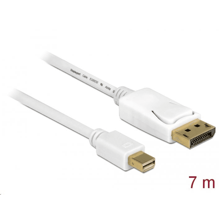 DeLOCK 83485 kábel DisplayPort 7 m Mini DisplayPort Biela