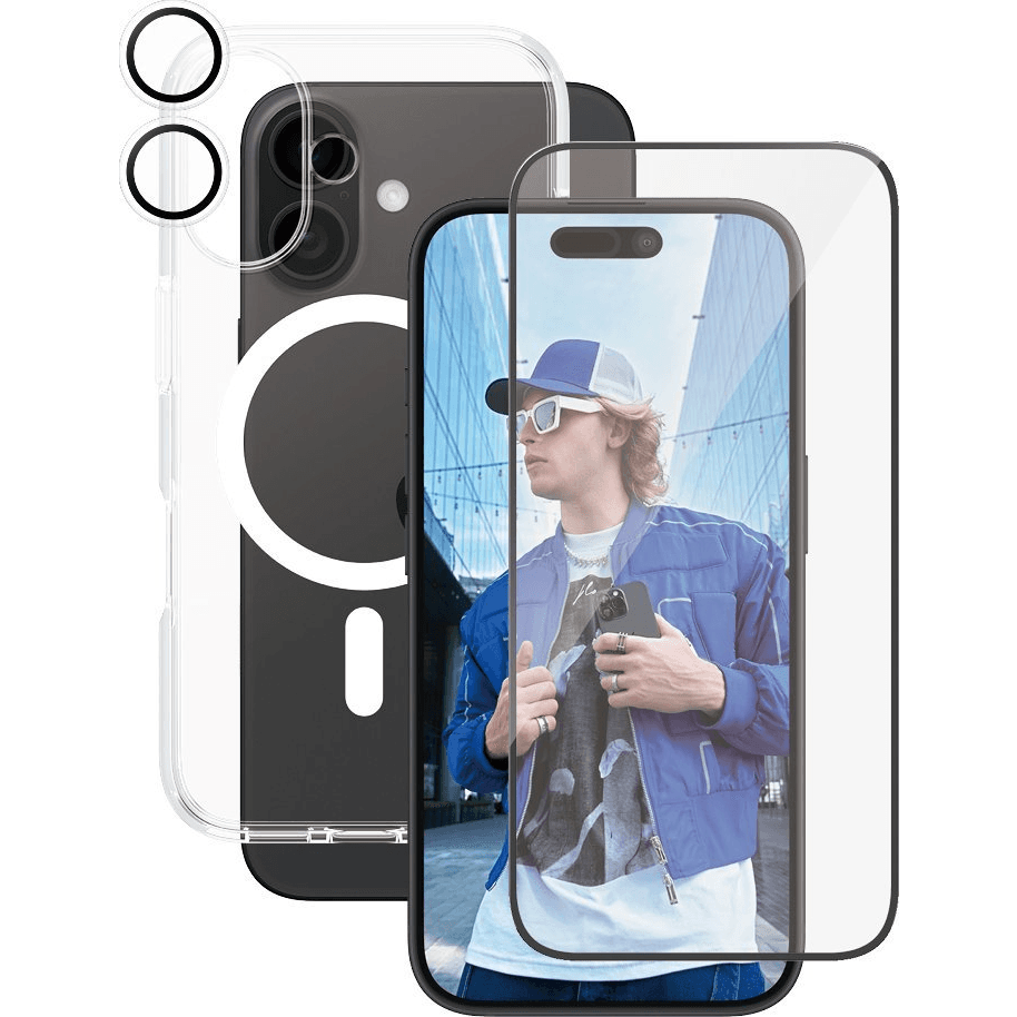 PanzerGlass B1337+2861+1285 chránič obrazovky a chrbta mobilného telefónu Číra ochranná fólia na displej Apple 1 kusov