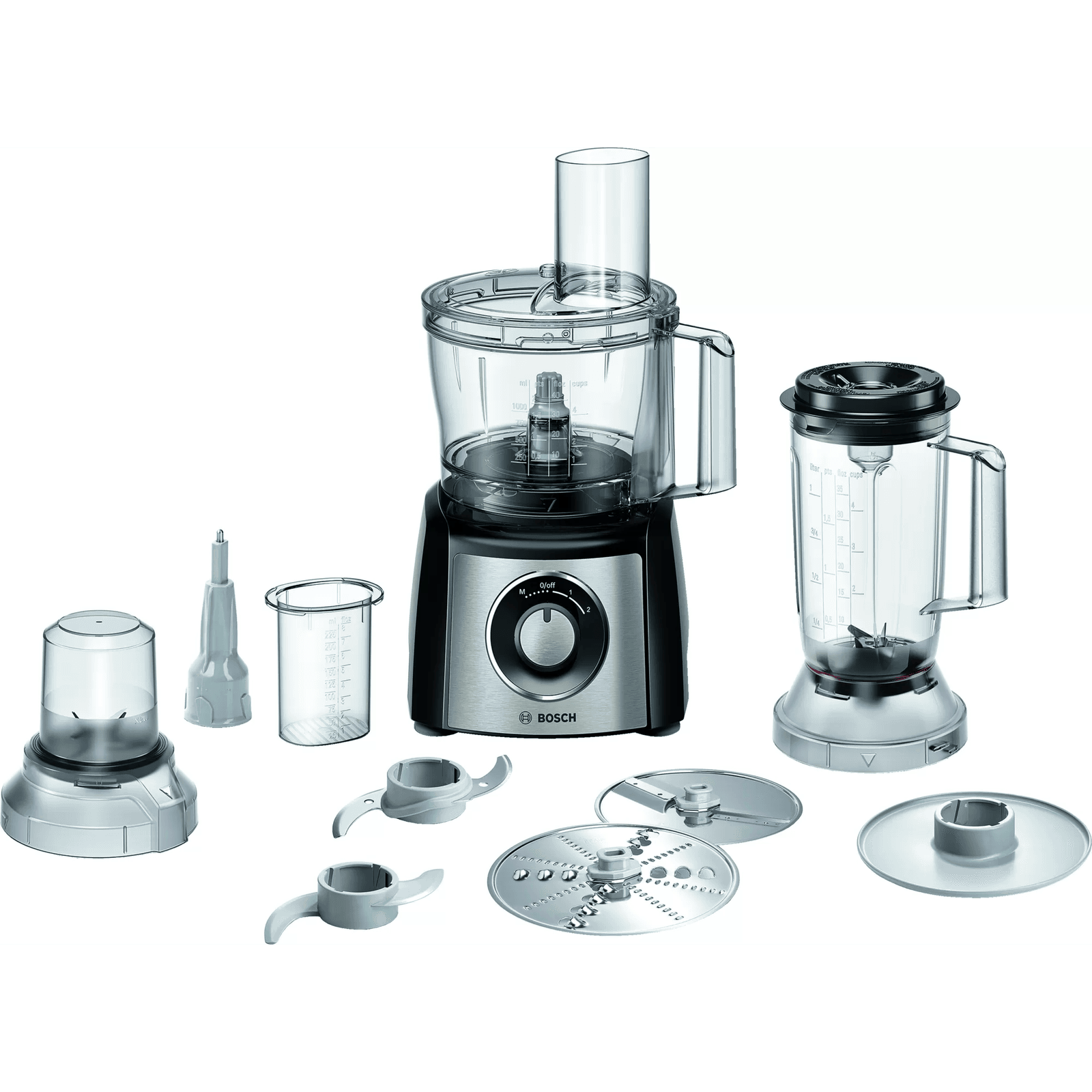 Bosch MCM3PM386 kuchynský robot 900 W 2,3 L Čierna, Priehľadná