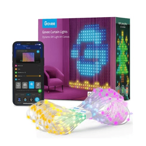 Govee RGBIC Svetelná záclona 520 LED - 1,5 x 2 m