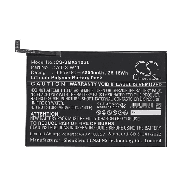 BATÉRIA AKUMULÁTOR PRE TABLET GOCLEVER NAVIGÁCIU 3,7V 3,6X45X113mm 2950mAh