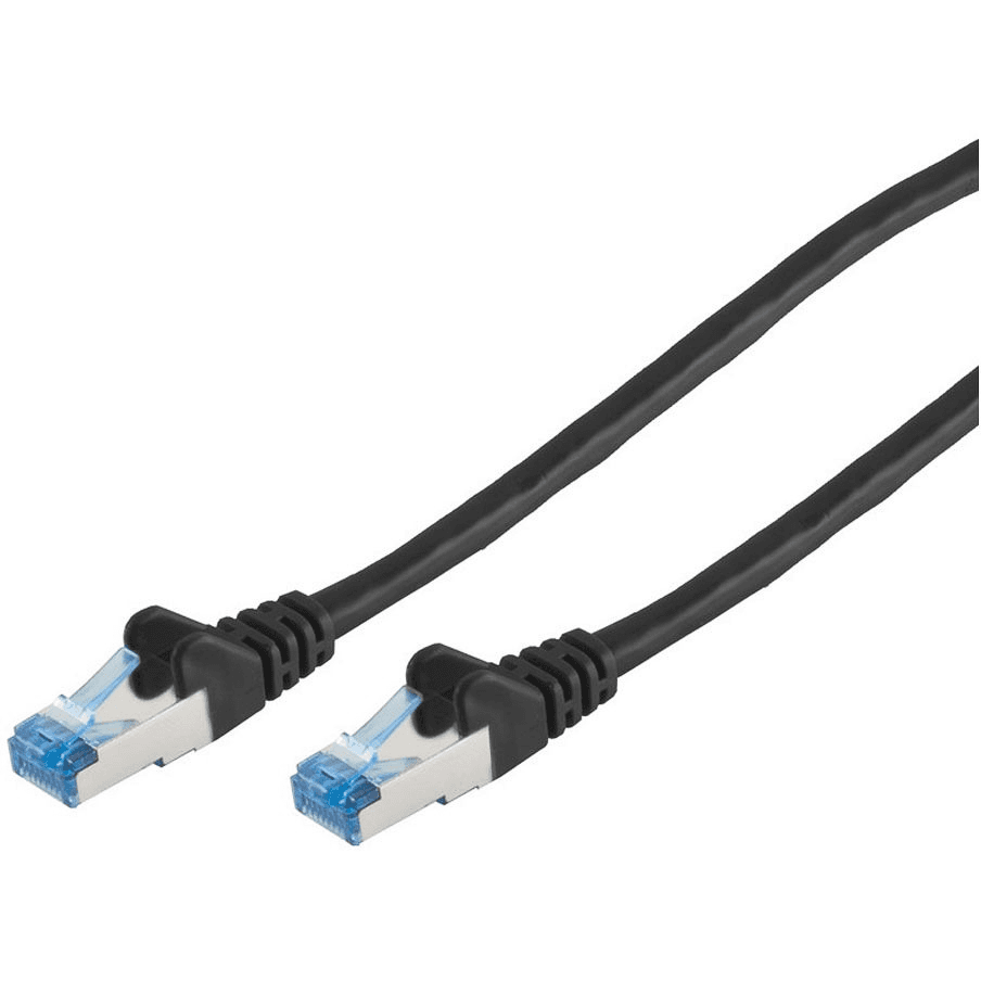 Patchkabel CAT6a RJ45 S/FTP 1m čierny 75711-S