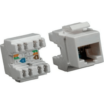 ROLINE Keystone konektor RJ45 kat. 5e, sivý, netienený, 180 °