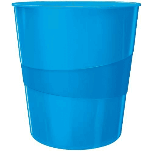 Leitz WOW Waste Bin Polystyrén Modrá