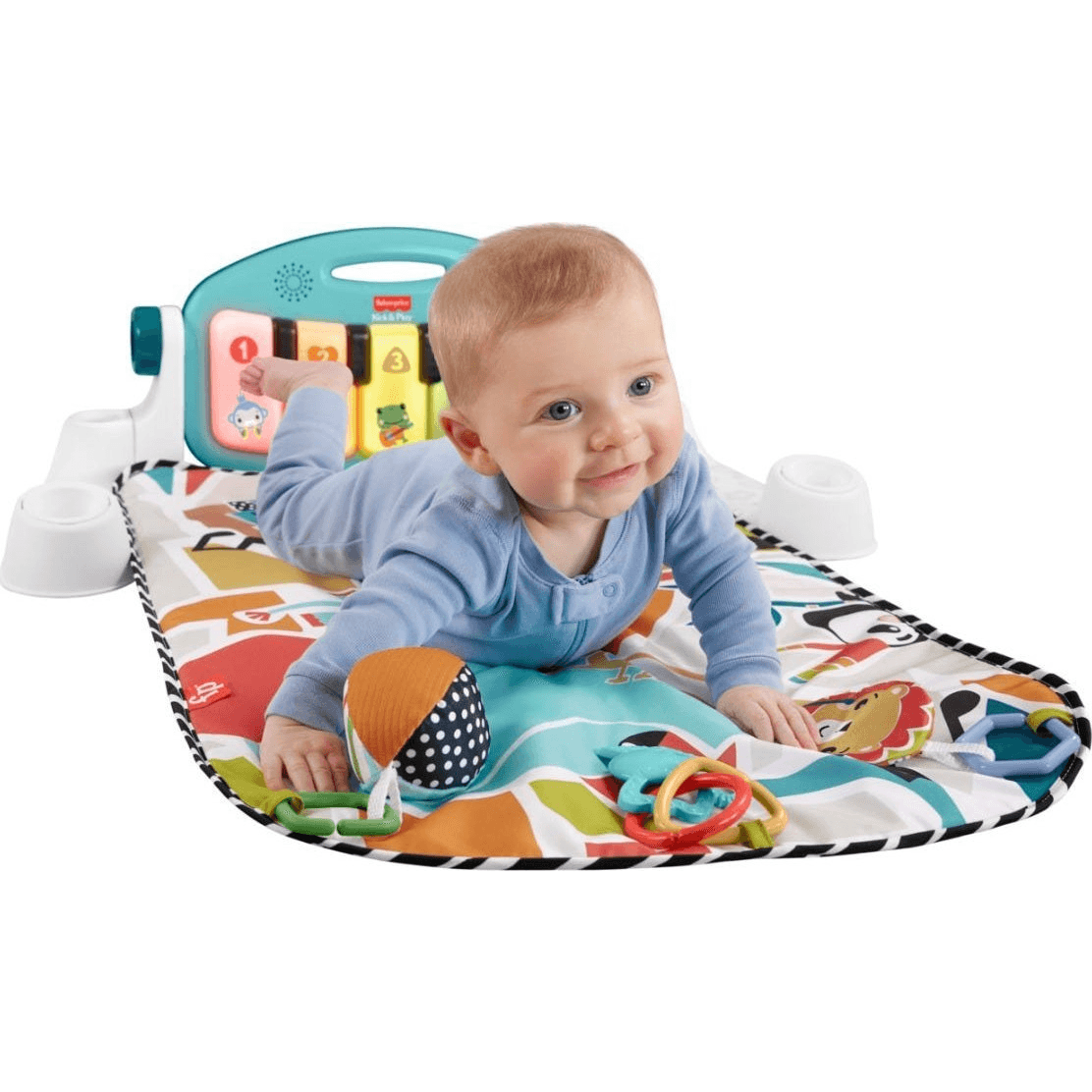 Fisher-Price HWY58 detská telocvičňa a herná podložka Textil, Plast Viacfarebný Detská hrazda