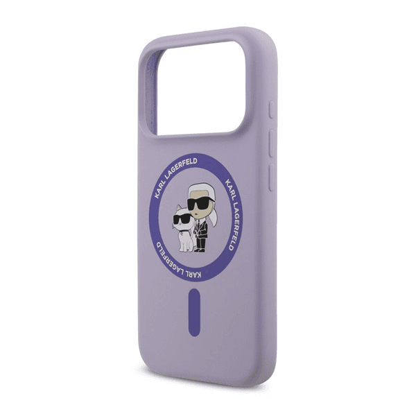 Karl Lagerfeld Liquid Silicone Karl a MagSafe Zadný Kryt pre 17 Pro
