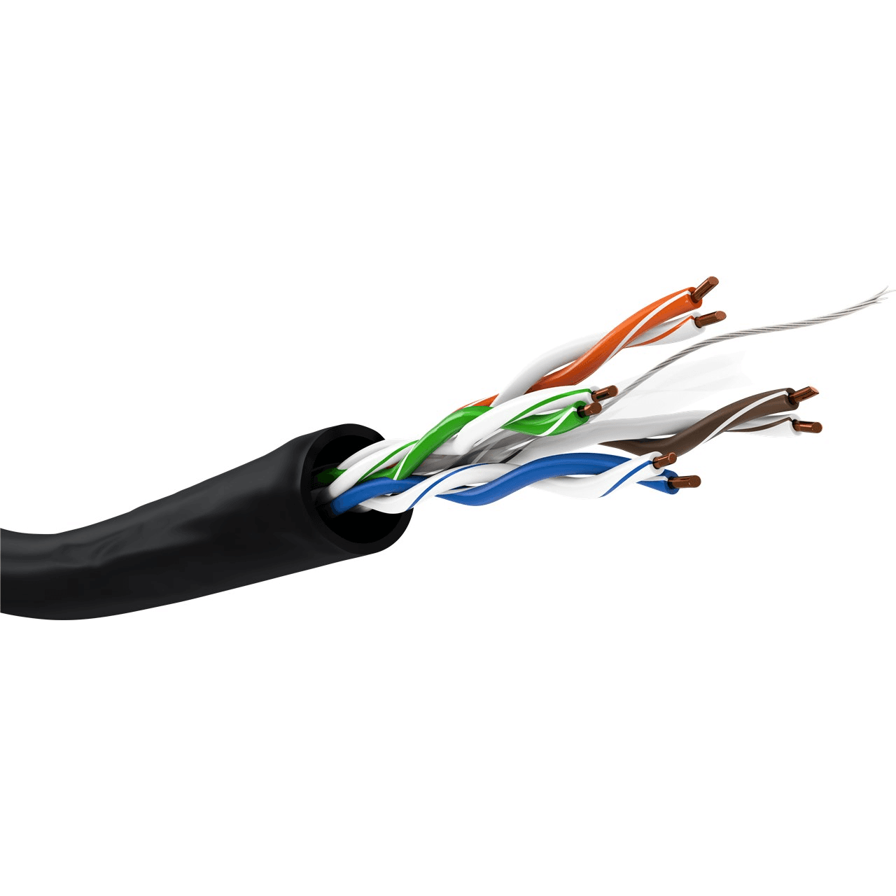 Goobay 77625 sieťový kábel 100 m Cat6 U/UTP (UTP) čierny