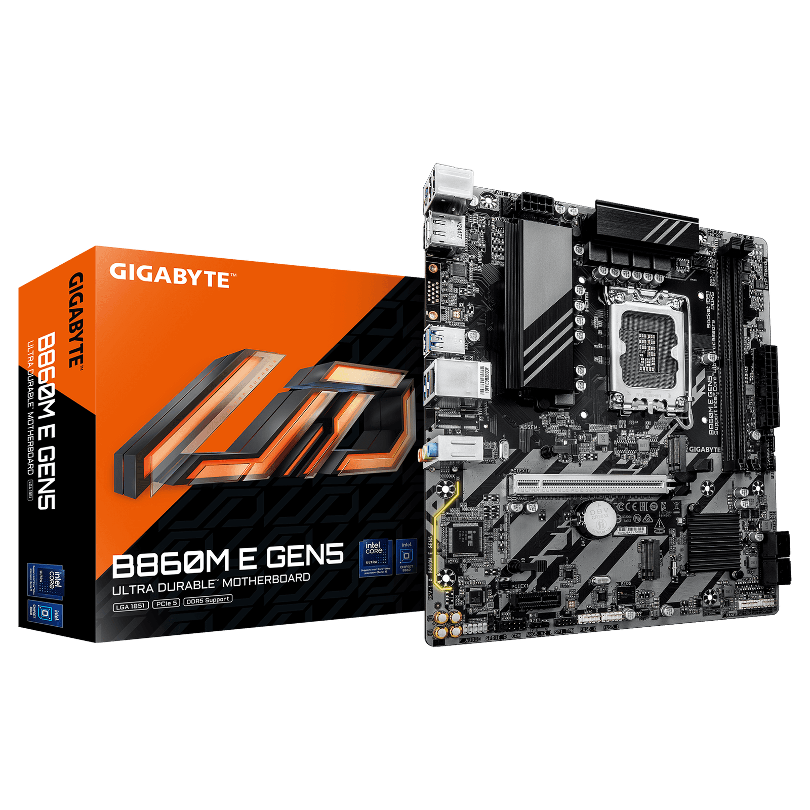 GIGABYTE B860M E GEN5 základná doska Intel B860 LGA 1851 (Socket V1) micro ATX