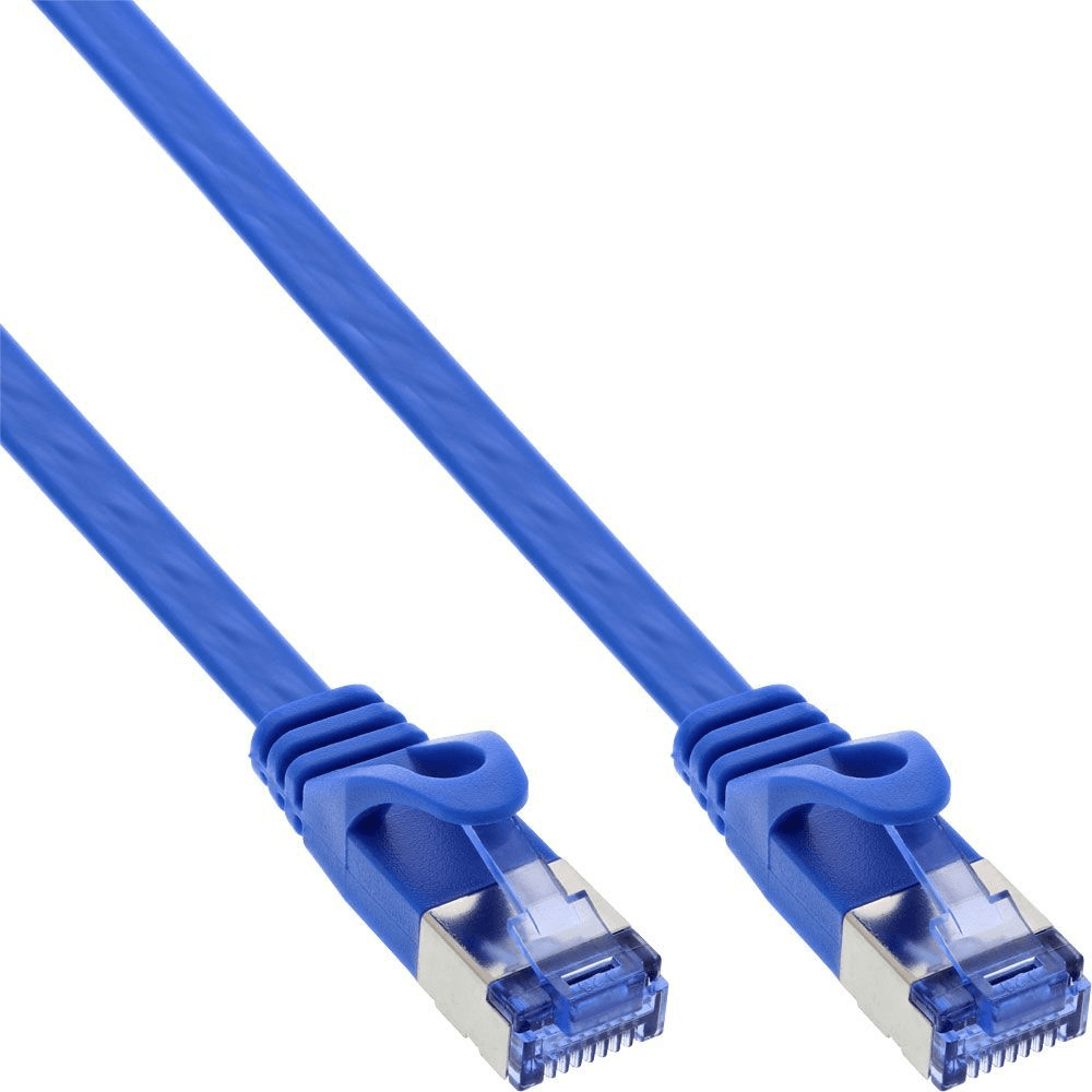 InLine 71855B sieťový kábel Modrá 0,5 m Cat6a U/FTP (STP)