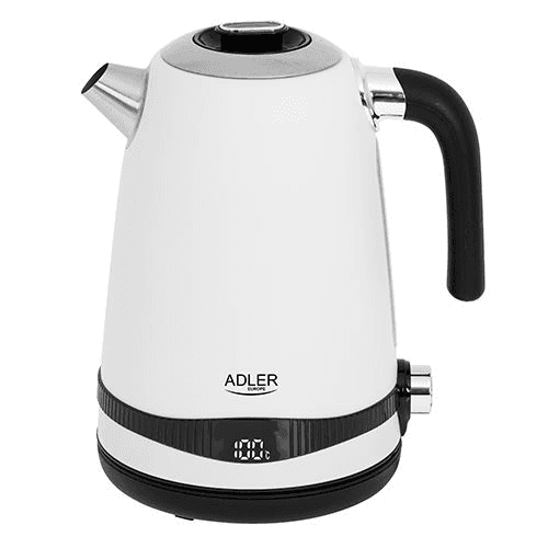 RÝCHLOVARNÁ KANVICA ADLER AD1295W BIELA LCD 1.7L s displejom