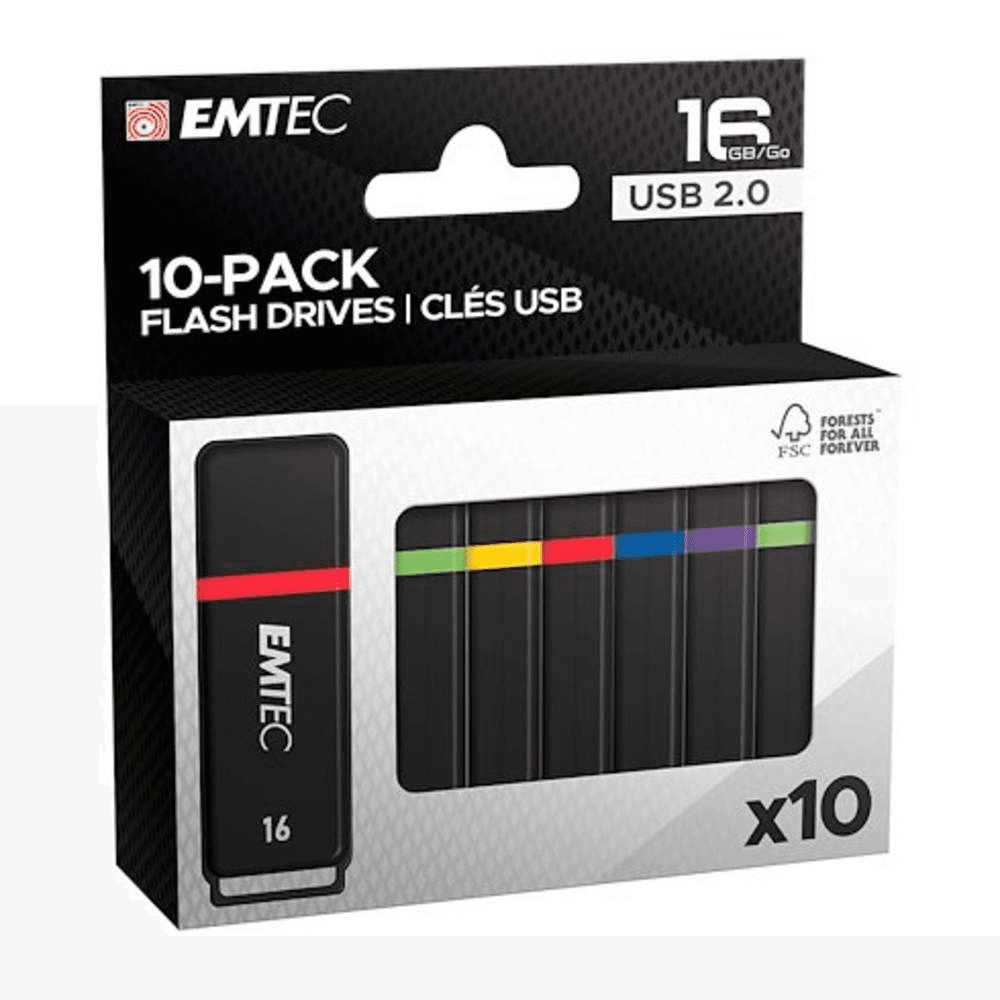 USB kľúč Emtec ECMMD16GK102P10 16 GB USB 3.2 čierny