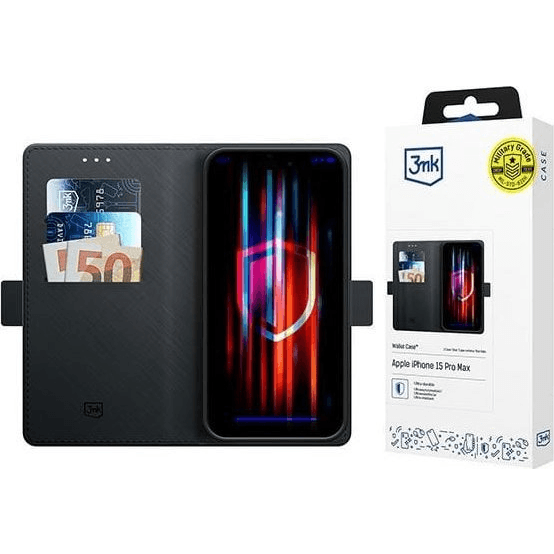 Puzdro s flipom 3mk pre Apple iPhone 15 Pro Max čierne