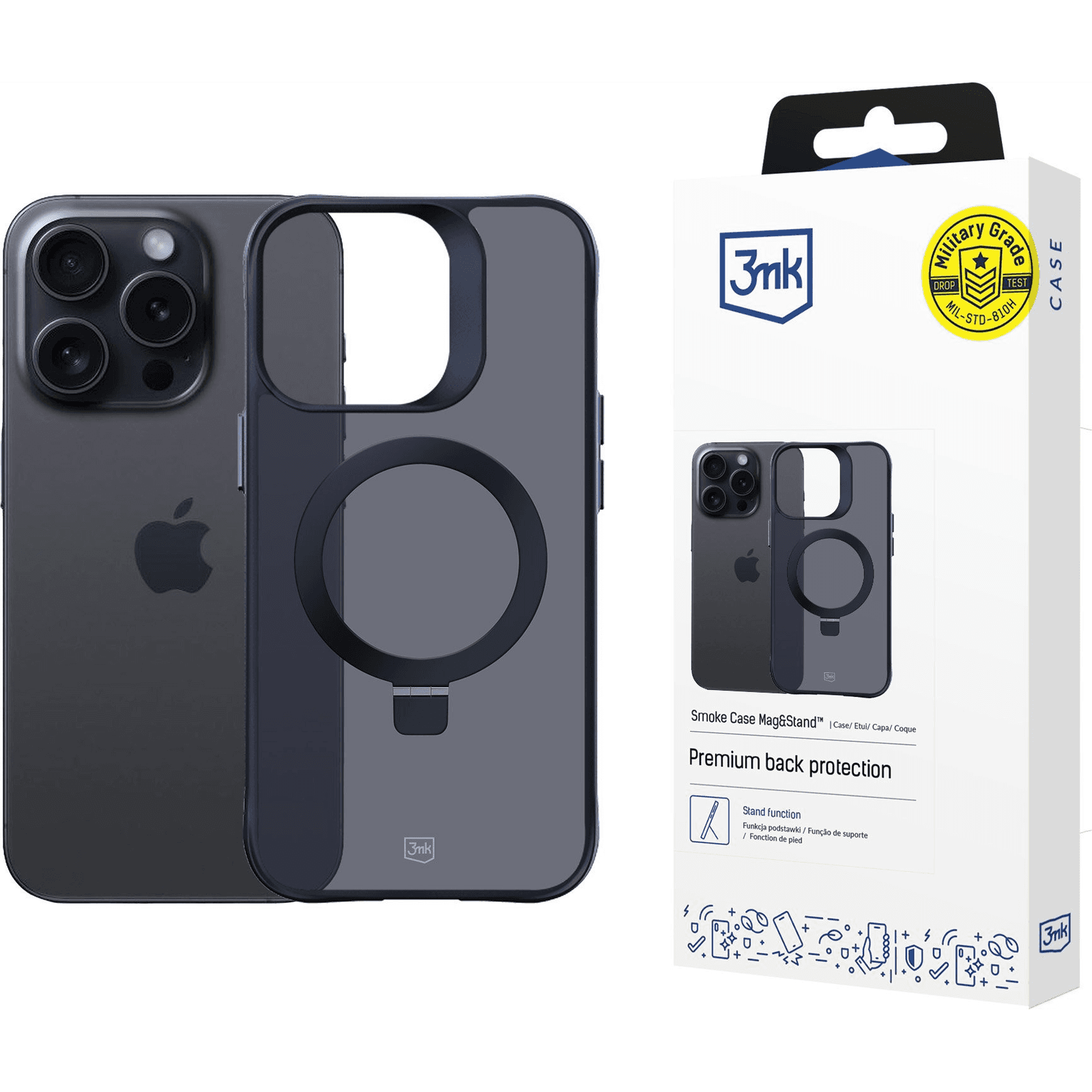 Kryt 3mk pre Apple iPhone 15 Pro sivý