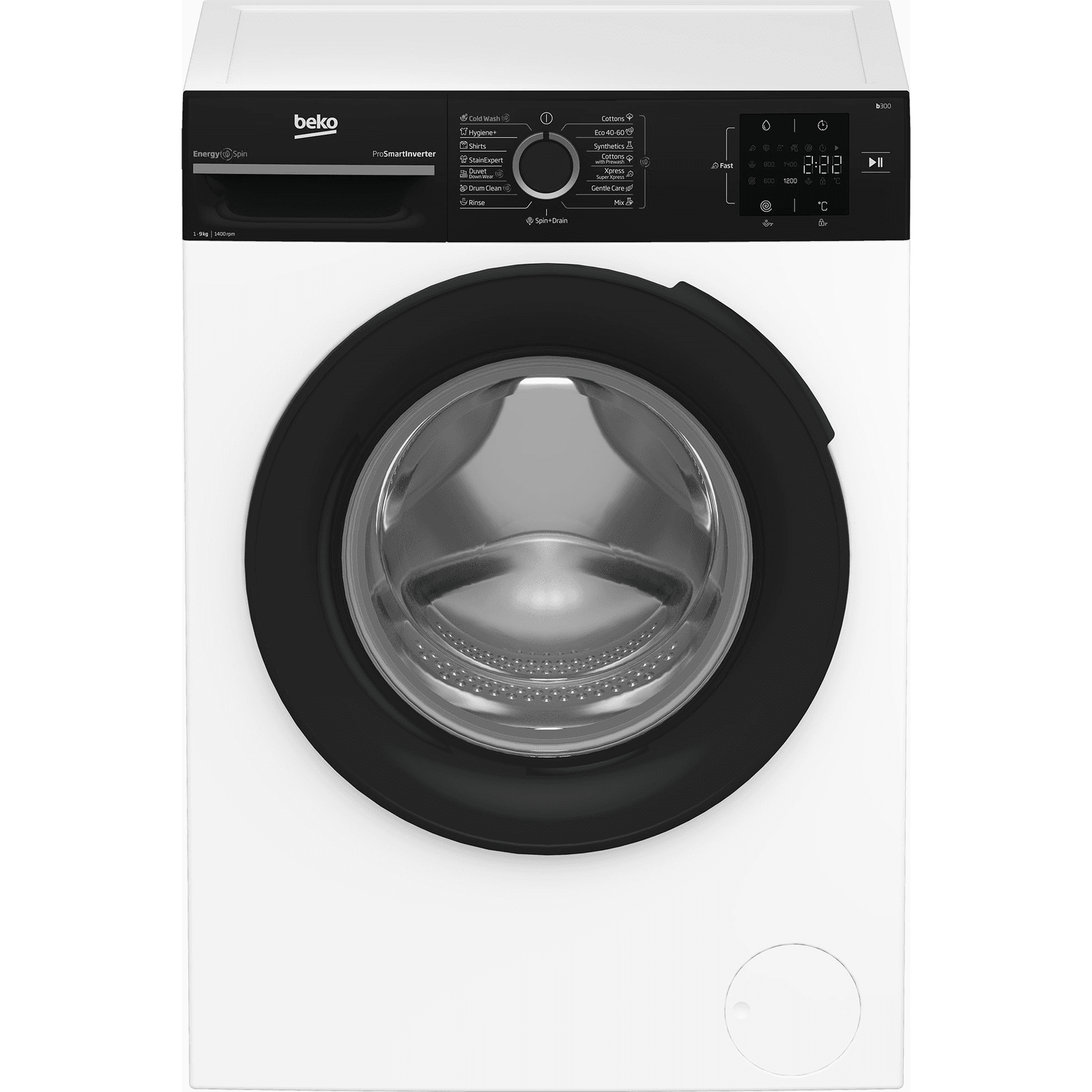 Beko b300 BM3WFSU39413WPBB1 práčka Predné plnenie 9 kg 1400 ot/min Biela