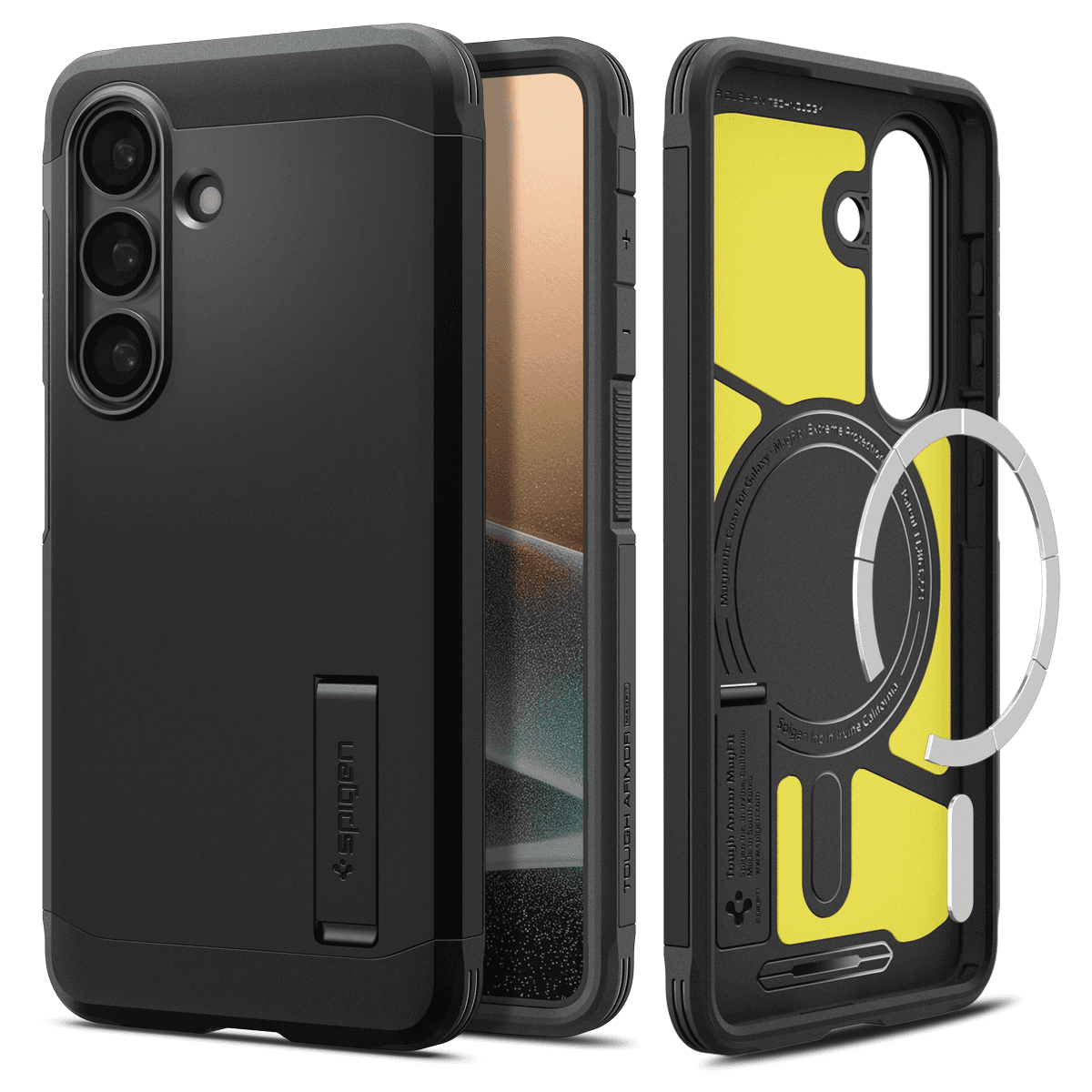 Puzdro Spigen Tough Armor Mag MagSafe pre Samsung Galaxy S26 - čierne