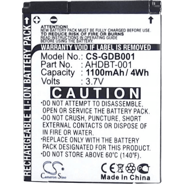 Batéria GoPro Hero AHDBT-001 1100mAh 3.7V