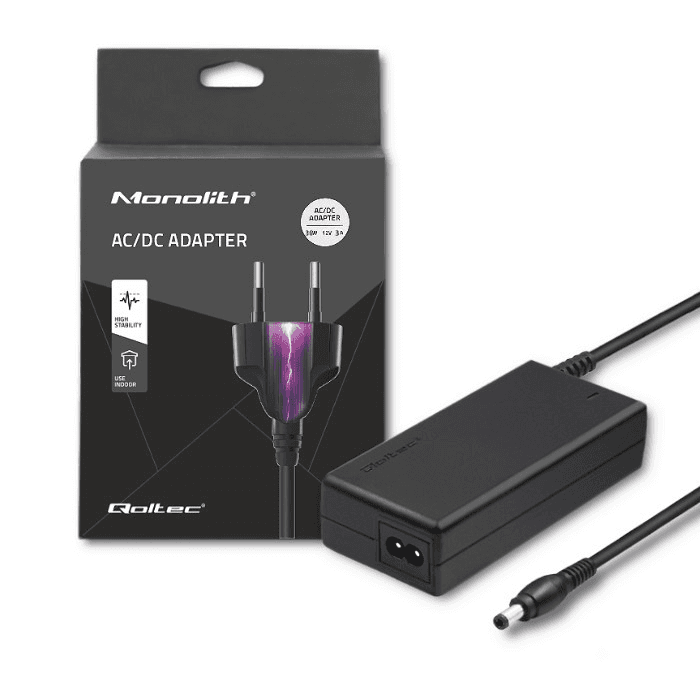 Qoltec Desktopový napájací zdroj 36W 12V 3A 5.5*2.1