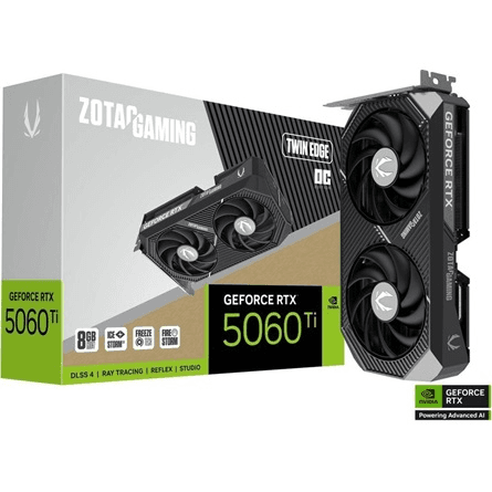Grafická karta Zotac GeForce RTX 5060 Ti Twin Edge OC 8GB GDDR7 DLSS4