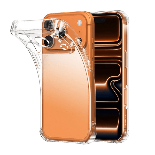 Ugreen CA232 Priehľadné puzdro pre iPhone 17 Pro TPU Ochranný kryt