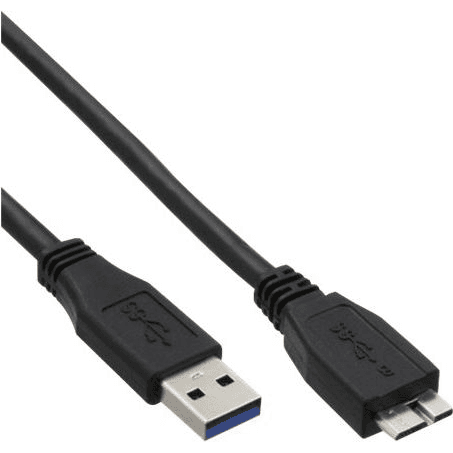 InLine 35450 USB kábel 5 m USB A Micro-USB B Čierna