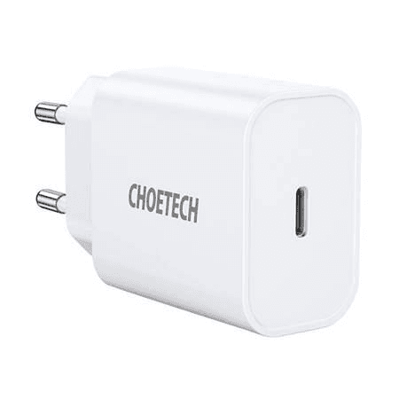 Choetech Q5004 typ-c PD20W EU nabíjačka Biela