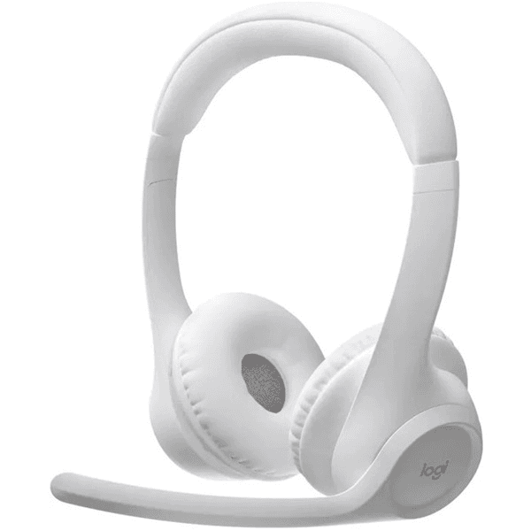 Logitech Zone 300 Slúchadlá s mikrofónom Bezdrôtový Pres hlavu Kancelária / call centrum Bluetooth Biela