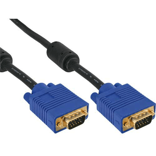 InLine 17805S VGA kábel 0,5 m VGA (D-Sub) Čierna
