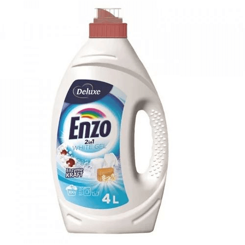 Gél na pranie bieleho oblečenia Tkaniny Deluxe Enzo 100 praní 4 l