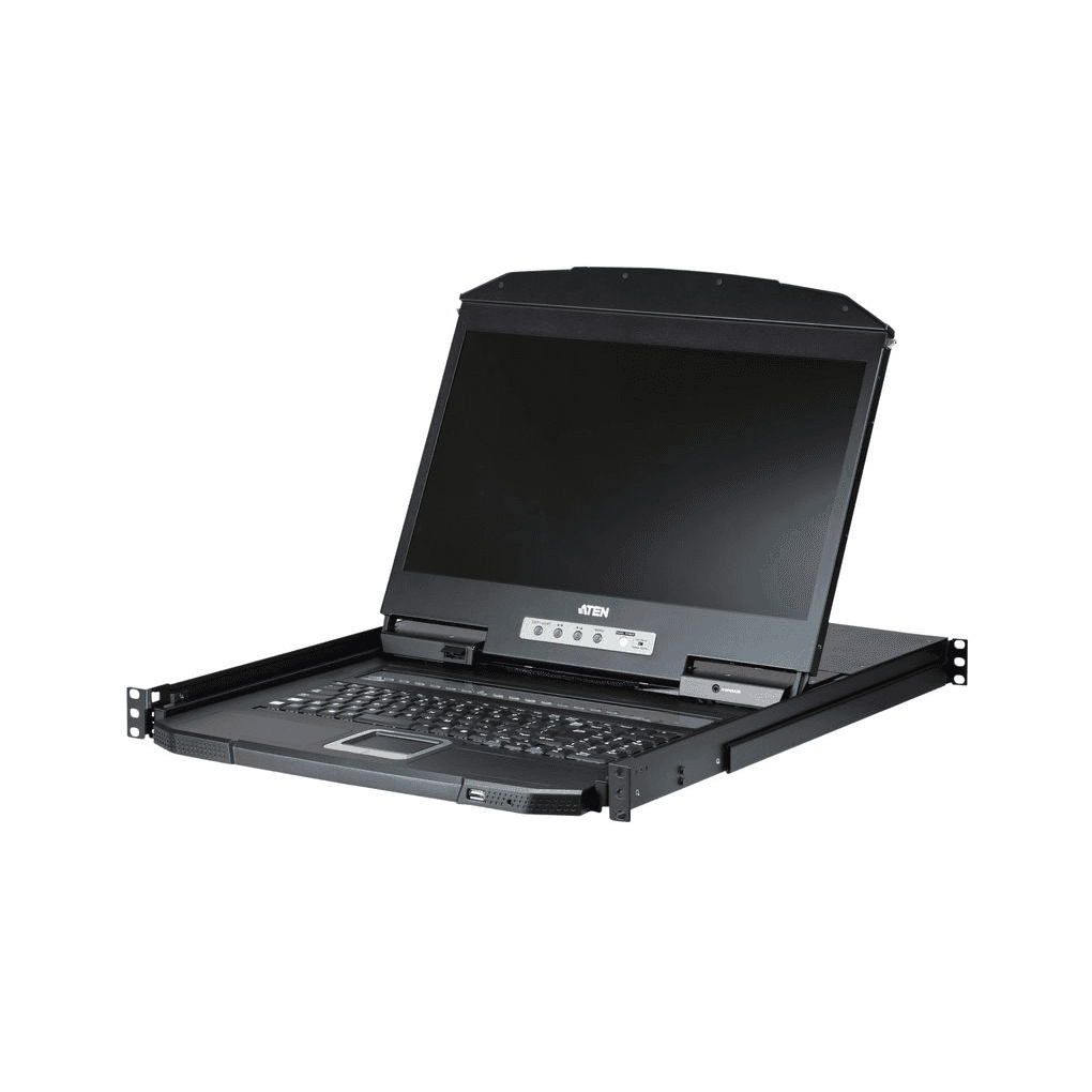 ATEN CL3108 KVM prepínač Inštalácia do Racku Čierna