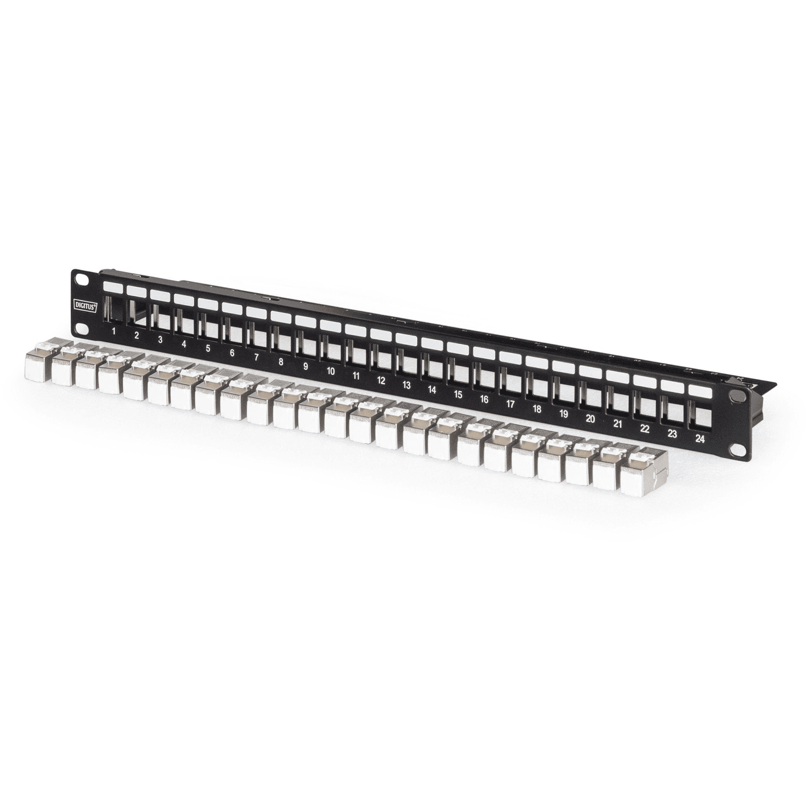 DIGITUS PREPÁJACÍ PANEL, 24-PORT, VYBAVENÝ 24X