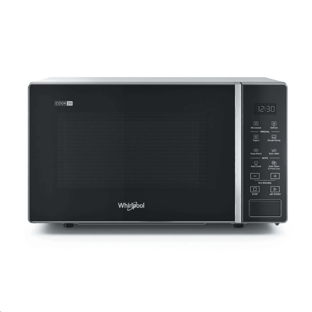 Whirlpool MWP 201 SB mikrovlnná rúra Na pracovnú dosku Sólo mikrovlnná rúra 20 L 700 W Čierna, Strieborná
