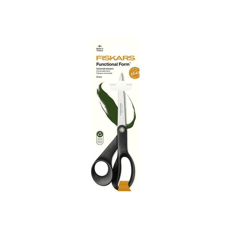 FISKARS NOŽNICE UNIVERZÁLNE PRE KANCELÁRSKE MATERIÁLY KUCHYNSKÁ 21cm FF