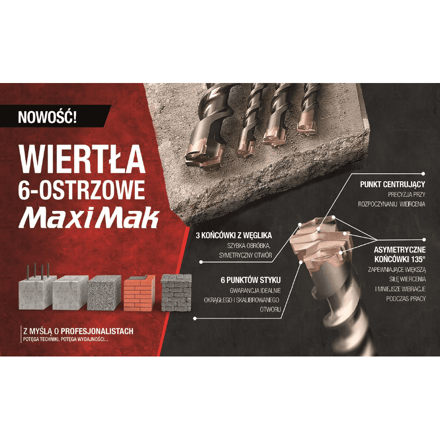 MAKITA B-05745 VRTÁK SDS-MAX Maxi Mak 25x920mm