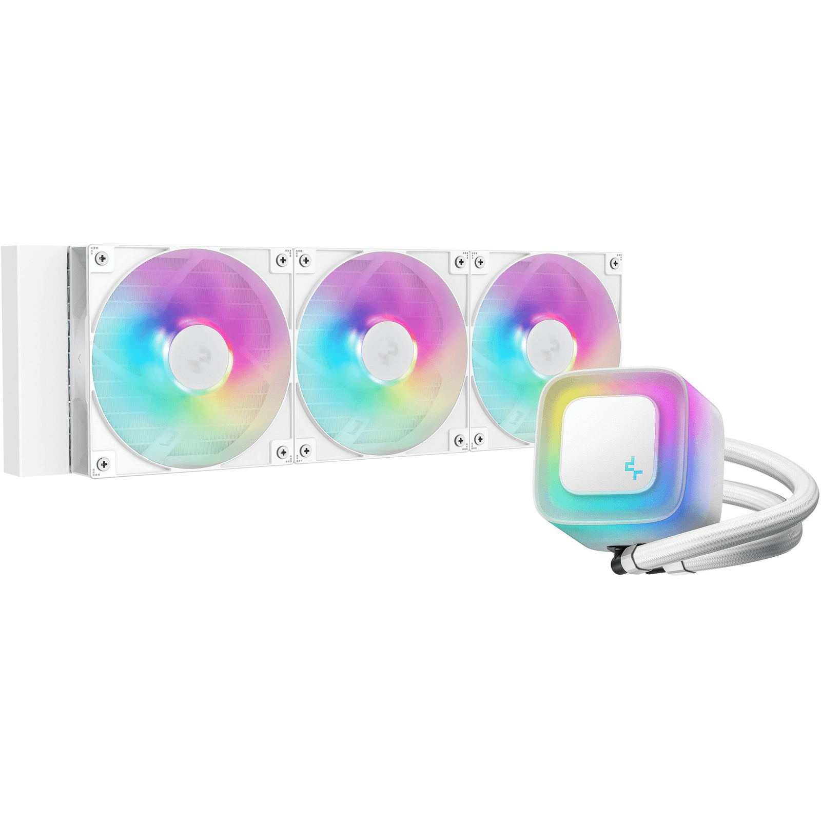 DeepCool LE360 WH V2 Procesor Vodné chladenie typu všetko v jednom 12 cm Biela 1 kusov
