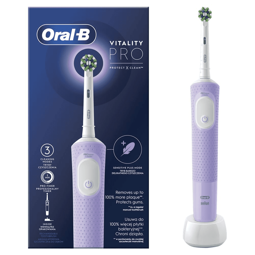 Oral-B Vitality Pro Purple Elektrická zubná kefka, Fialová