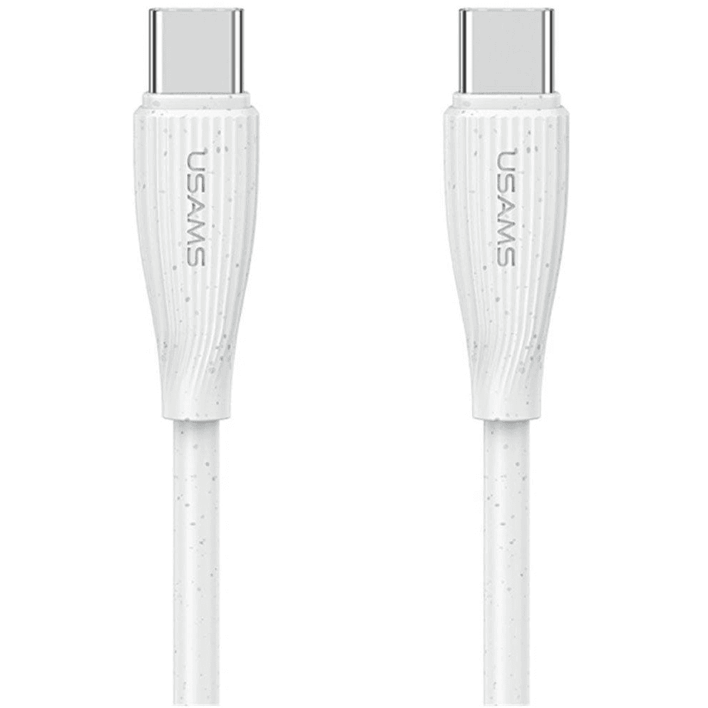Kábel Usams USB typ C - USB typ C 1 m biely