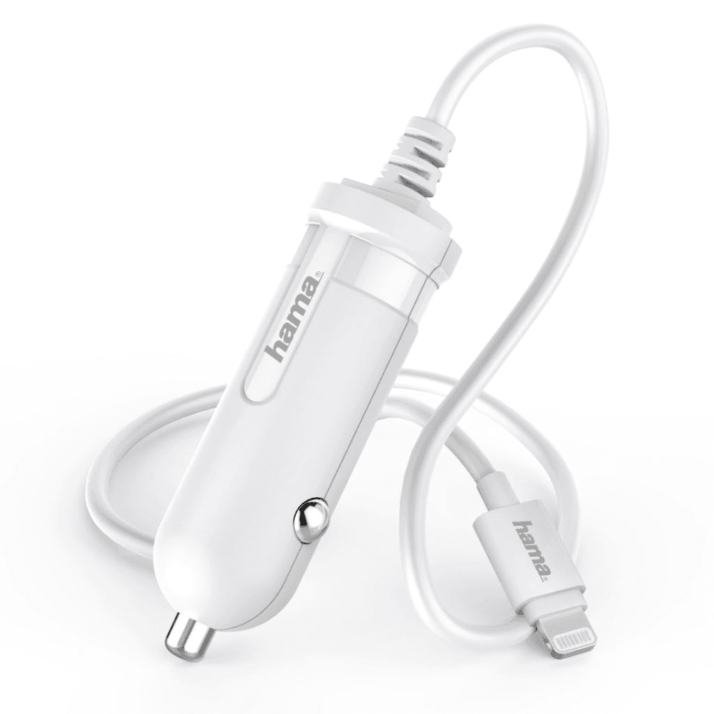 Hama Lightning Mobilný telefón, Smartfón Biela Zapaľovač Auto