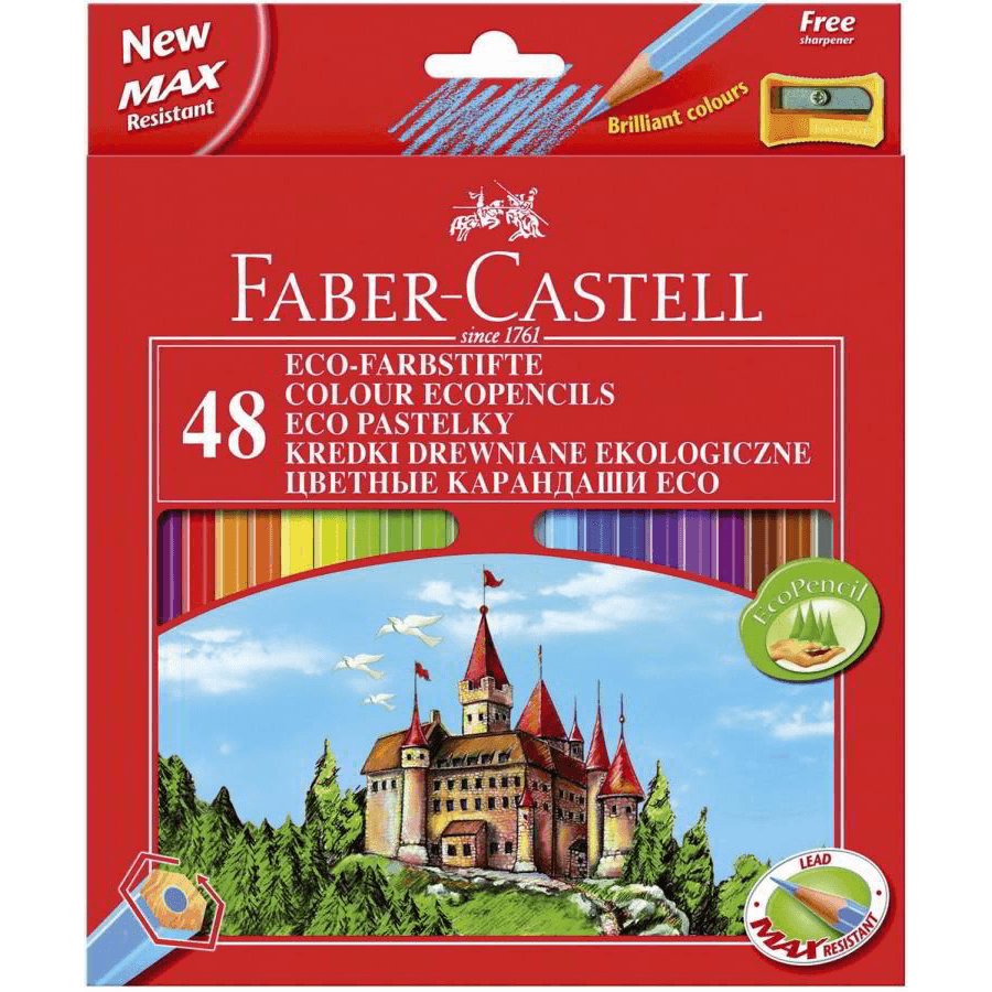 Farbičky šesťhranné Zámok Faber-Castell 48 ks