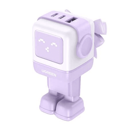 UGREEN 35291 Nexode RG Robot GaN 2x USB-C + USB 65W nástenná Nabíjačka