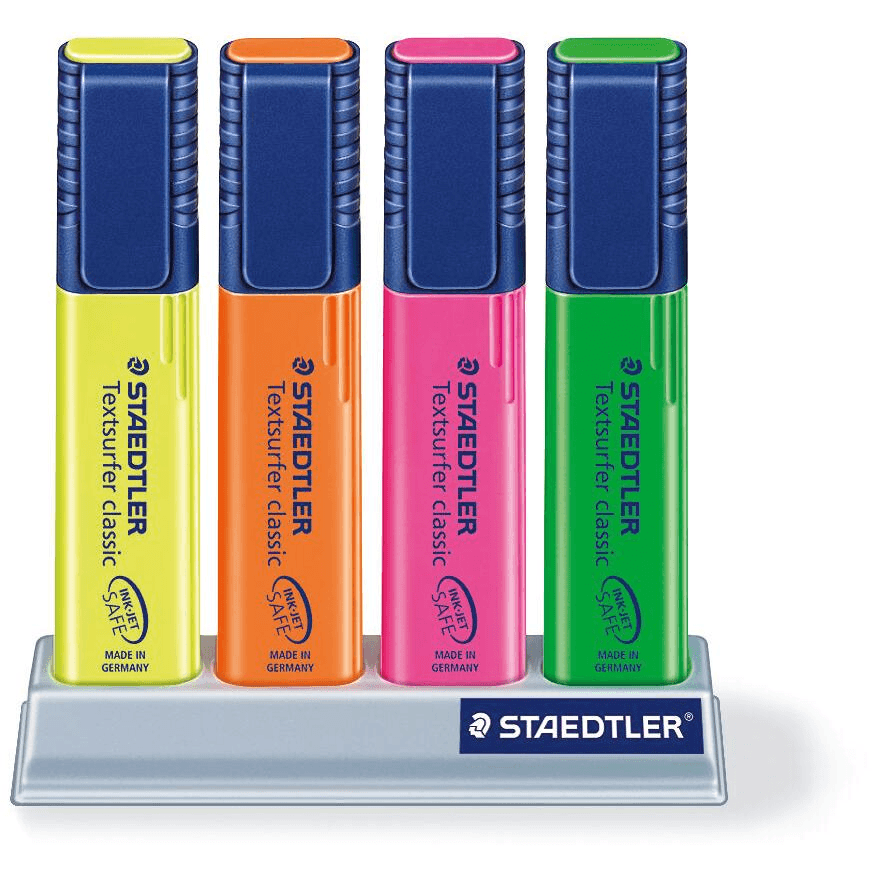 Zvýrazňovač 4kol puzdro Texsurfer Staedtler