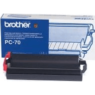 Brother PC-70 spotrebný materiál pre fax Faxová kazeta + páska 140 strany Čierna 1 kusov