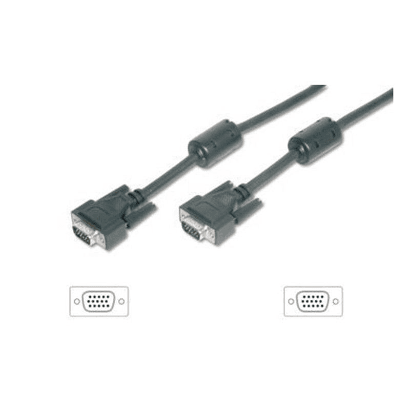 Equip 118814 VGA kábel 10 m VGA (D-Sub) Čierna